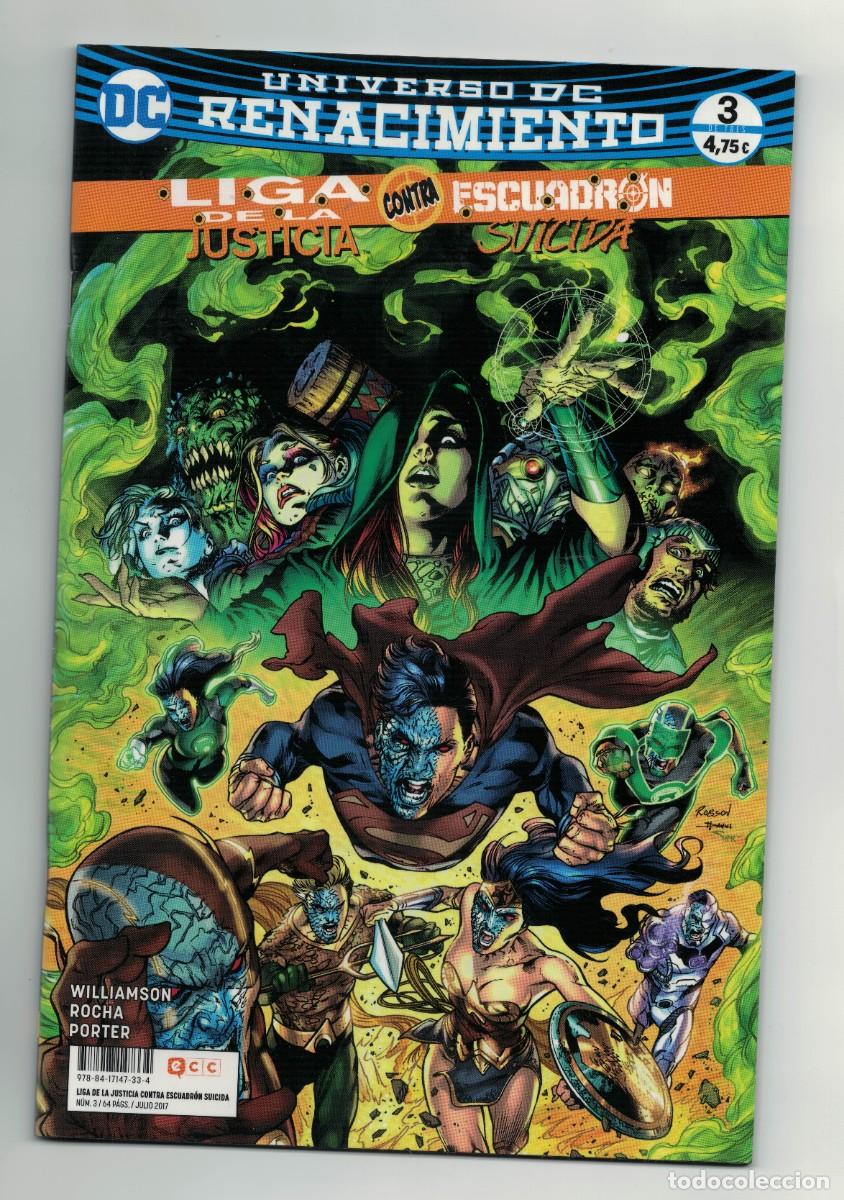 C&oacute;mics: C&oacute;mic Liga de la Justicia contra Escuadr&oacute;n Suicida n&ordm; 3 &ndash; Universo DC Renacimiento &ndash; ECC Ediciones