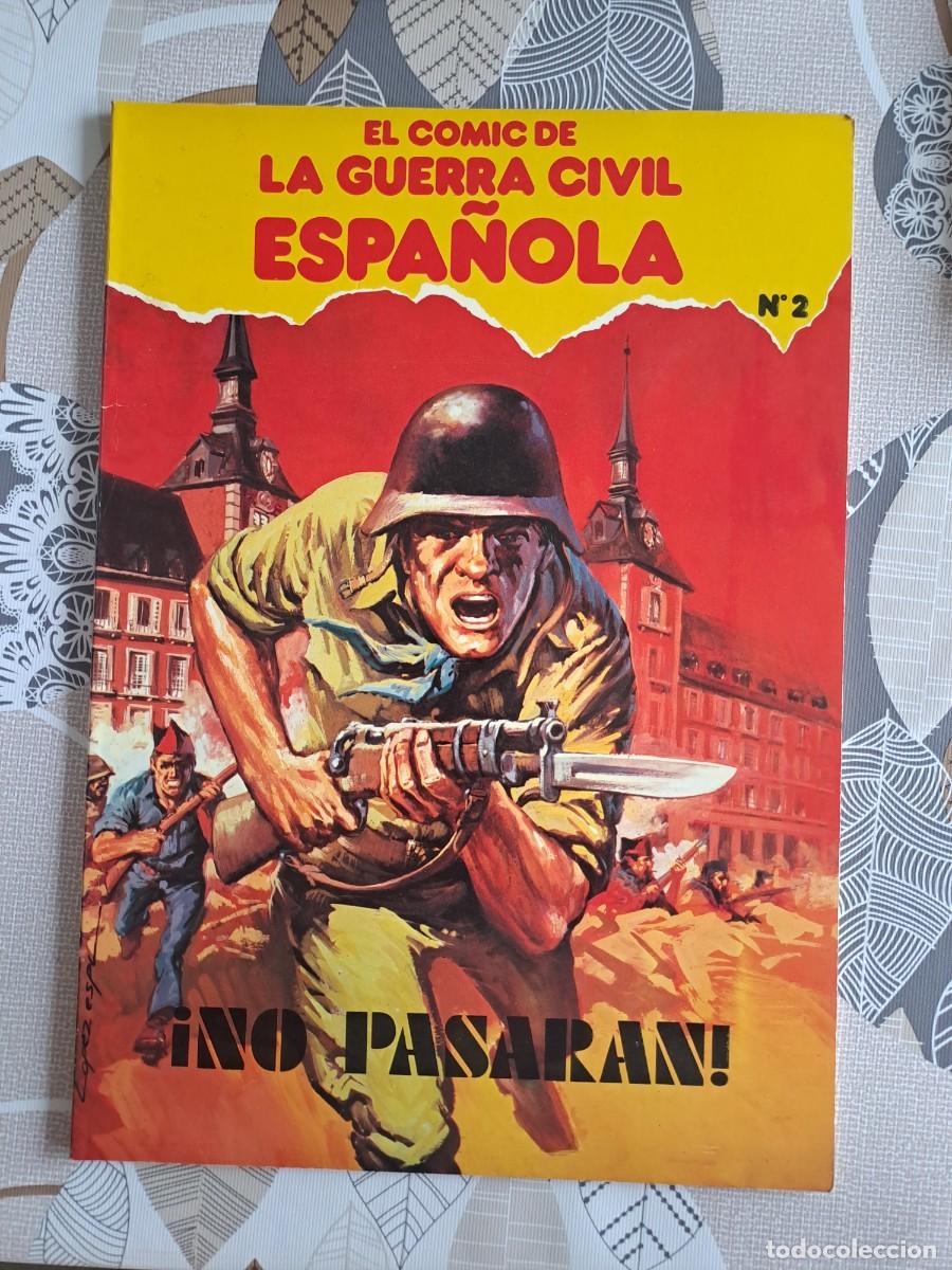 C&oacute;mics: El comic de la guerra civil Espa&ntilde;ola 2, no pasaran, en buen estado Bolsa DA