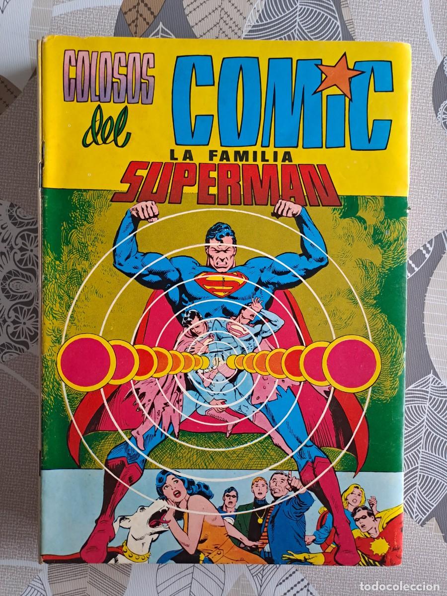 C&oacute;mics: Colosos del comic, la familia Superman completa 12 n&uacute;meros, Valenciana en buen estado Bolsa DA