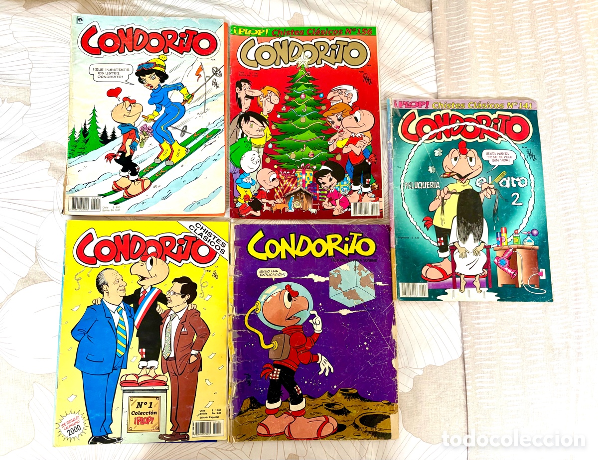 C&oacute;mics: Lote 5 Revistas C&oacute;mics Condorito - Ediciones Chistes Cl&aacute;sicos y Especiales - A&ntilde;os 80, 90 y 2000