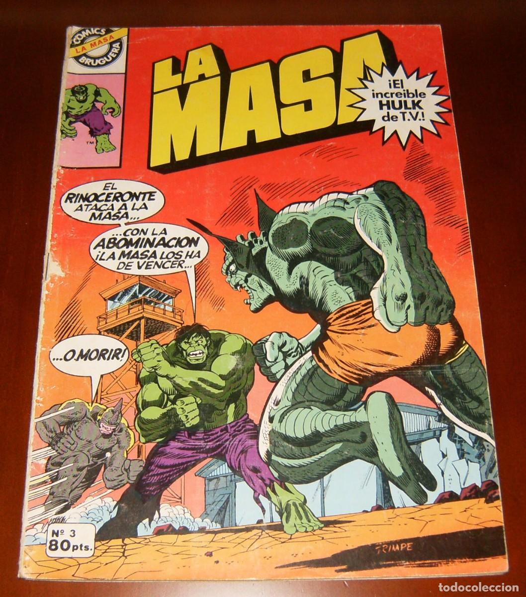C&oacute;mics: LA MASA ( HULK ) N&uacute;mero 3 . BRUGUERA . PROCEDE DE RETAPADO