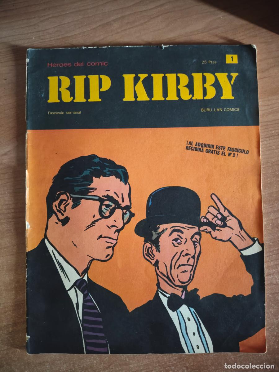 C&oacute;mics: H&eacute;roes del C&oacute;mic - Rip Kirby n&ordm; 1 - Fasc&iacute;culo semanal - Buru Lan Comics, 1973