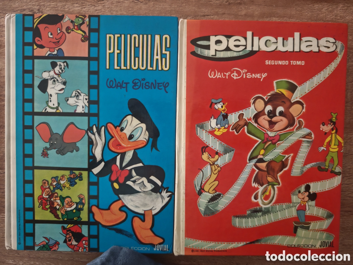 C&oacute;mics: Pel&iacute;culas Walt Disney. Tomos 1 y 2. Colecci&oacute;n Jovial. ERSA