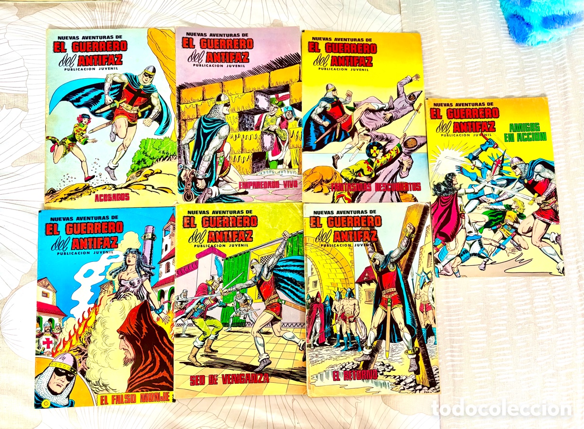 C&oacute;mics: El Guerrero Del Antifaz - Lote De 7 Tebeos - Publicaci&oacute;n Juvenil - Edival 1979