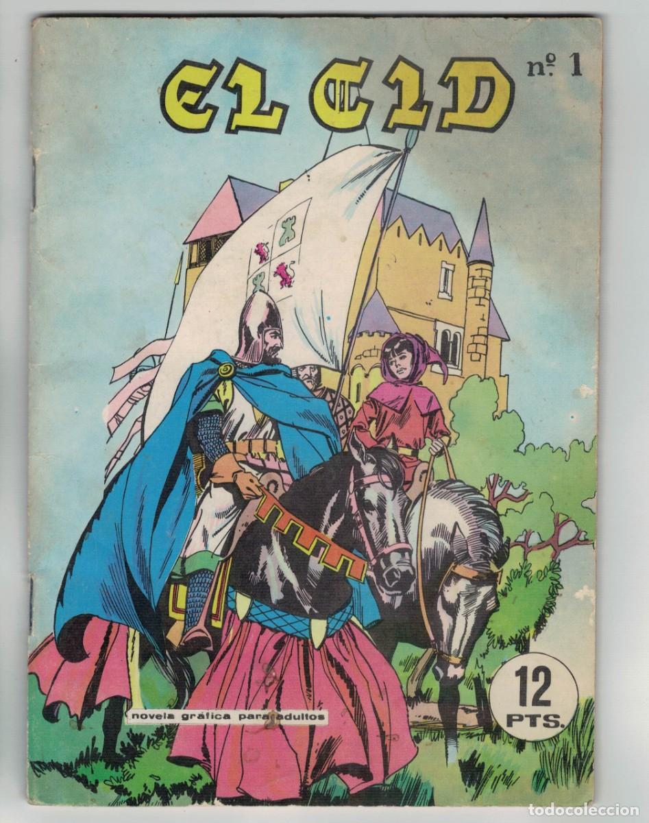 C&oacute;mics: C&oacute;mic El Cid n&ordm; 1 Ediciones Galaor Barcelona 1968 novela gr&aacute;fica para adultos