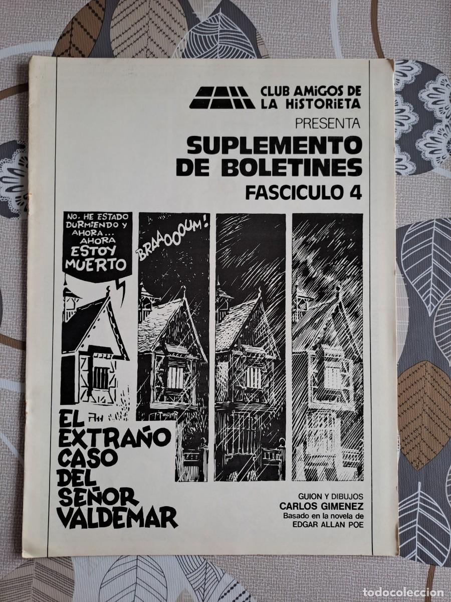 C&oacute;mics: Club amigos de la historieta, suplemento bolet&iacute;n 4 Bolsa DA