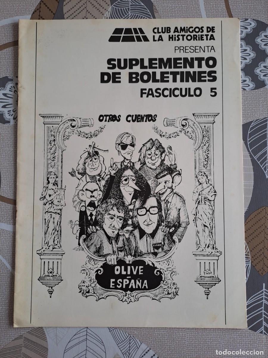 C&oacute;mics: Club amigos de la historieta, suplemento bolet&iacute;n 5 Bolsa DA