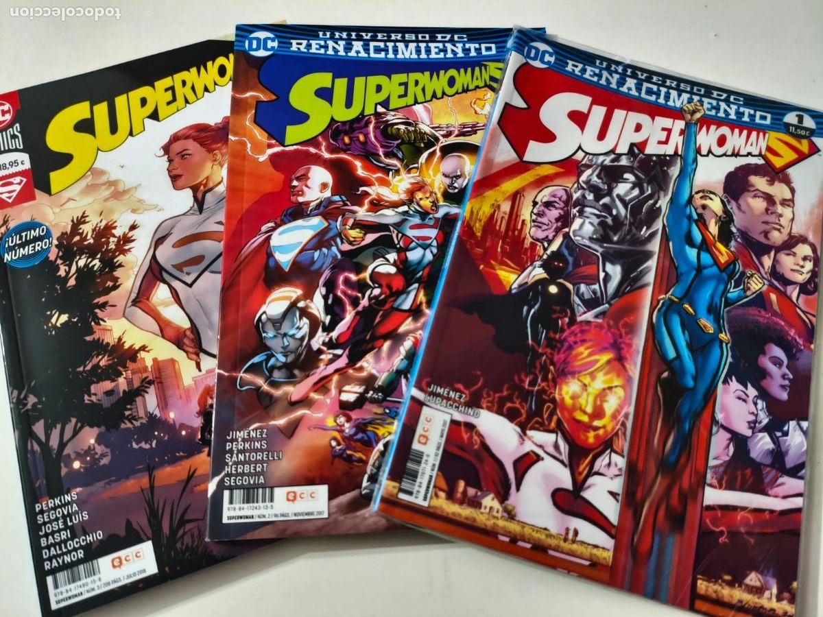 C&oacute;mics: LOTE SUPERWOMAN RENACIMIENTO TOMOS 1 2 Y 3 ECC DC COMICS