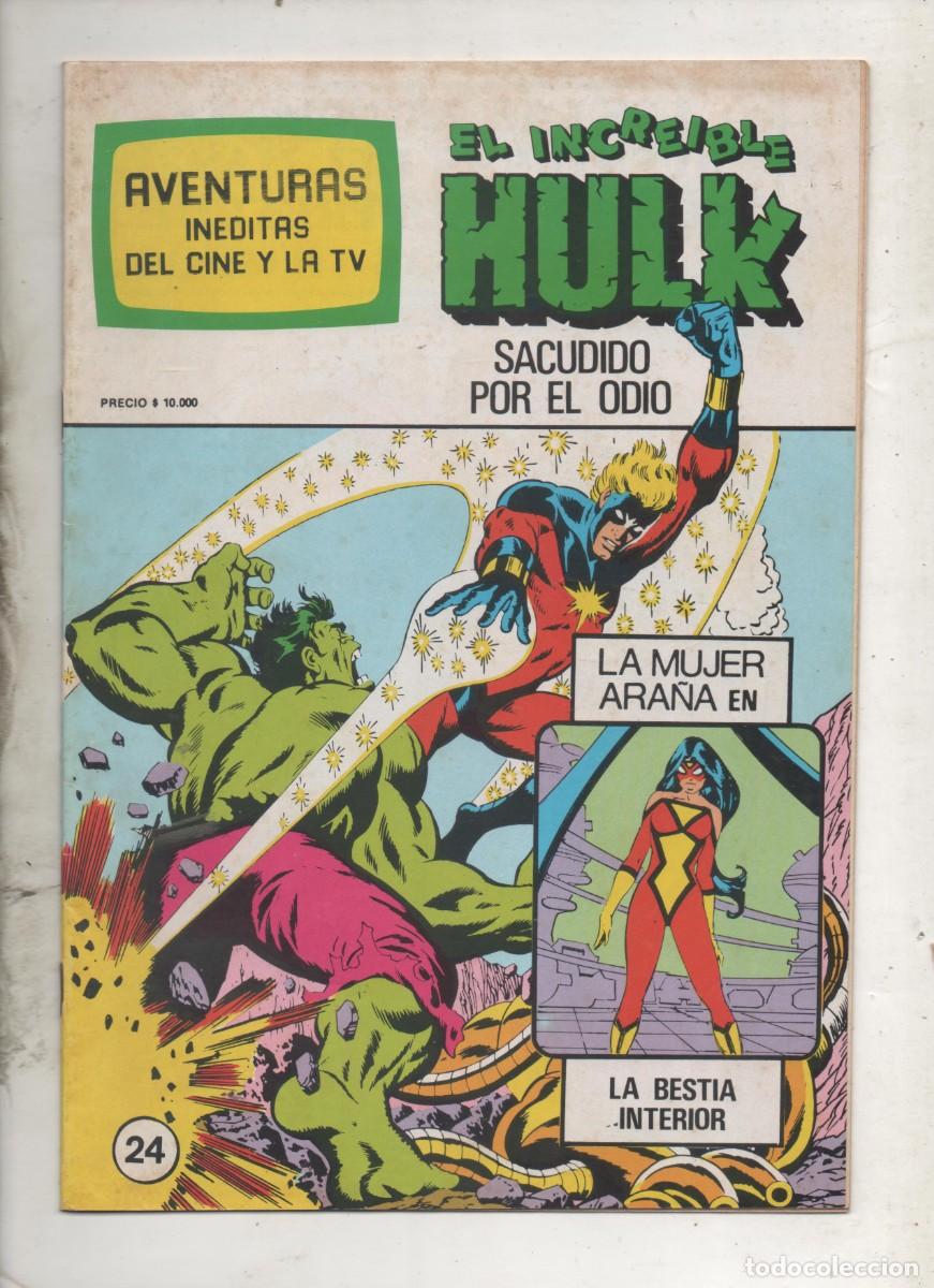 C&oacute;mics: EL INCREIBLE HULK . AVENTURAS INEDITAS DEL CINE Y LA TV N&ordm; 24 - c6