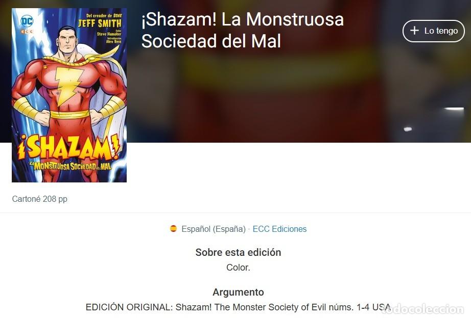 C&oacute;mics: &iexcl;SHAZAM! LA MONSTRUOSA SOCIEDAD DEL MAL, de JEFF SMITH (ECC) - Foto 3