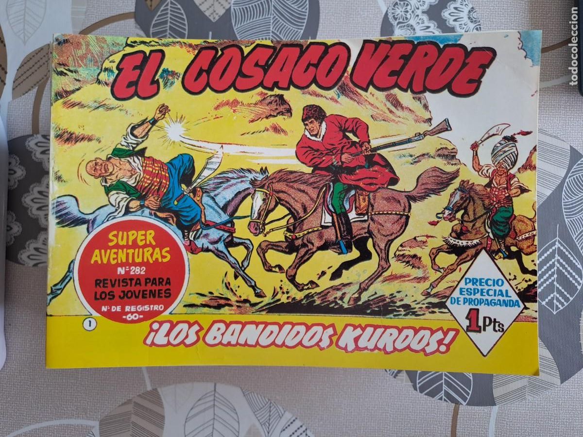 C&oacute;mics: El cosaco verde completa 144 n&uacute;meros, ediciones B en buen estado Bolsa DA