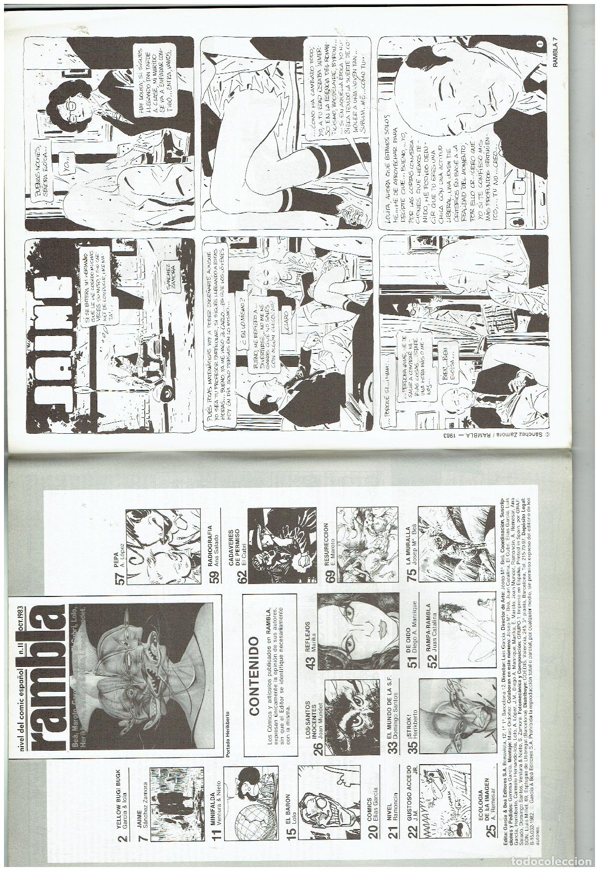 C&oacute;mics: RAMBLA . N&ordm; 11. OCT. 1983. (B/48.2 RUM) - Foto 3
