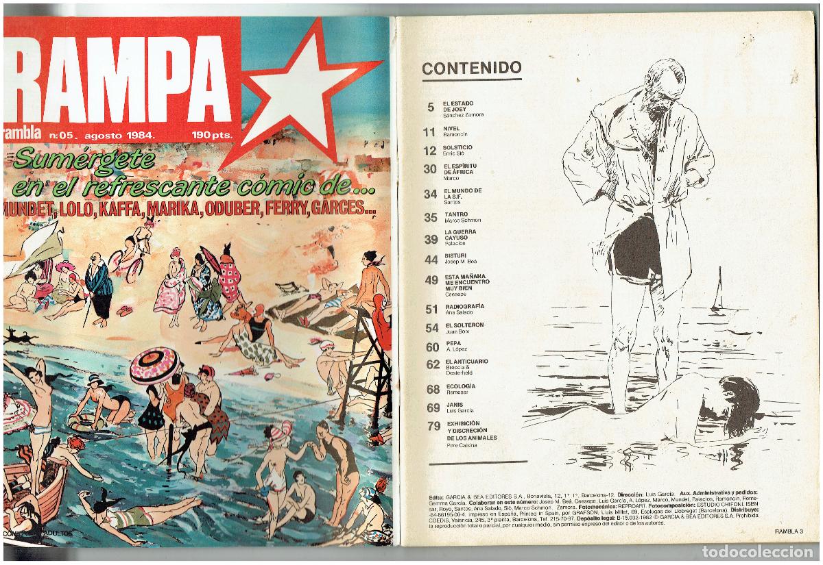 C&oacute;mics: RAMBLA . N&ordm; 21. AGOSTO 1984. (B/48.2 RUM) - Foto 2