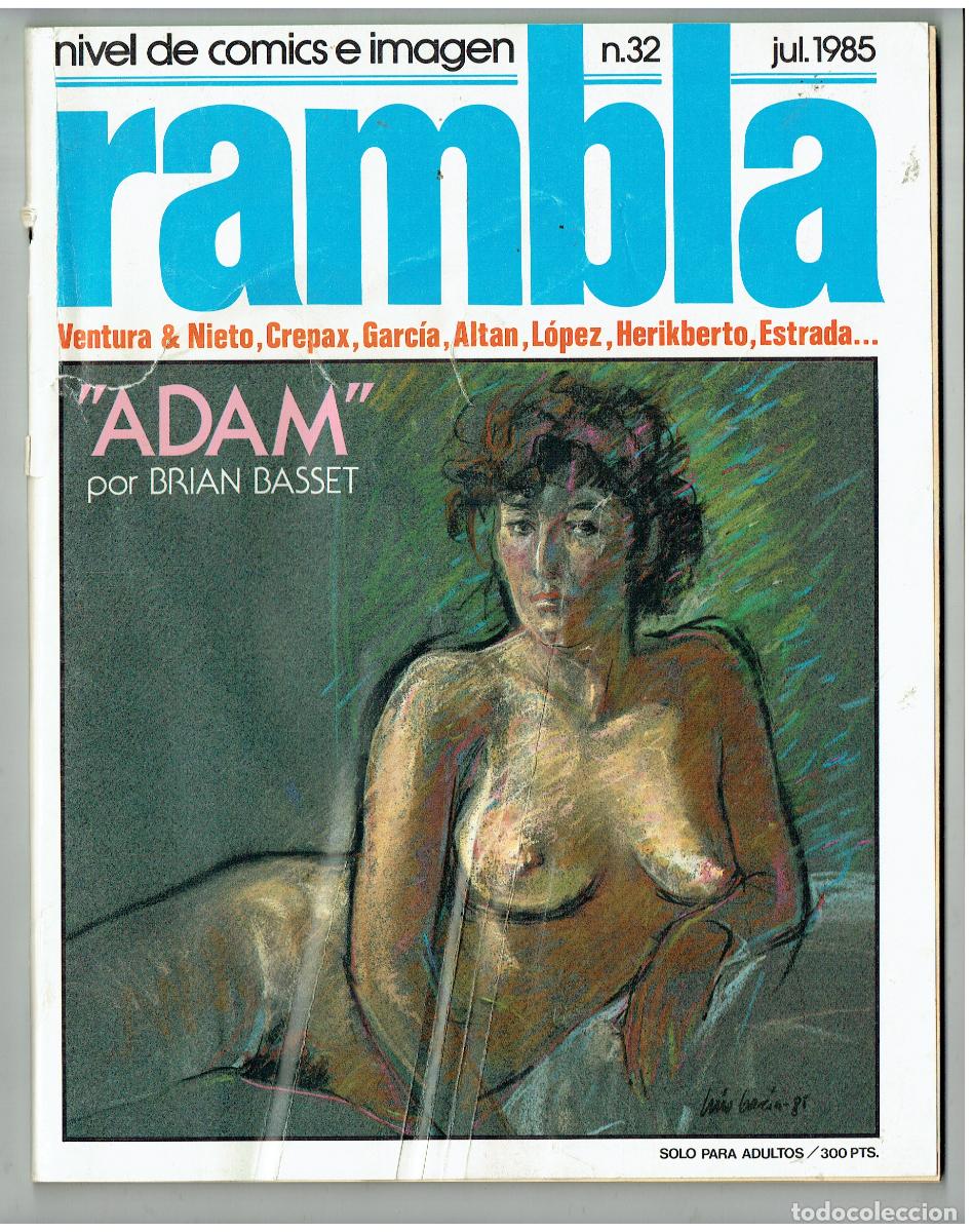 C&oacute;mics: RAMBLA . N&ordm; 32. &uml;ADAM&uml; BRIAN BASSET. JULO 1985. (B/48.2 RUM)