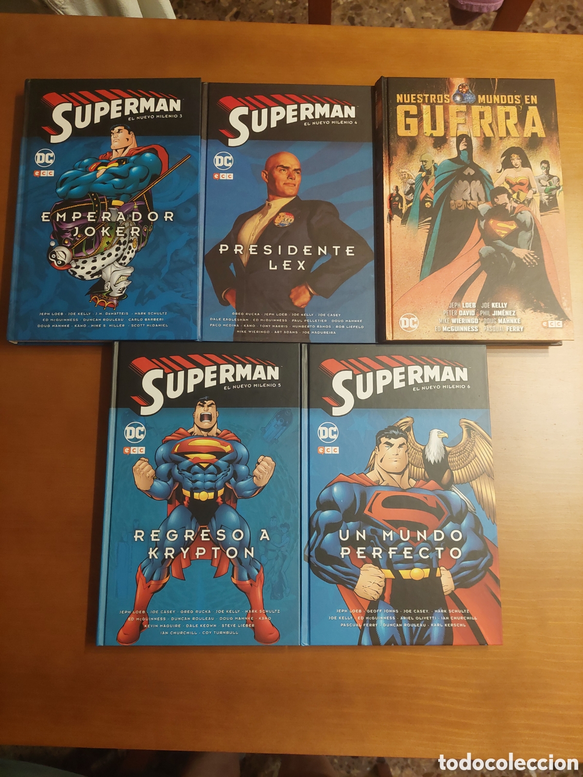 C&oacute;mics: 5 TOMOS SUPERMAN: EL NUEVO MILENIO 3,4,5,6 Y NUESTROS MUNDOS EN GUERRA.