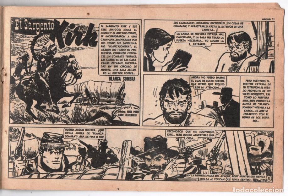 C&oacute;mics: 1956 MISTERIX # 403 SARGENTO KIRK, BLANCA SOMBRA - PRATT OESTERHELD SOLANO LOPEZ-FUERTE ARGENTINO