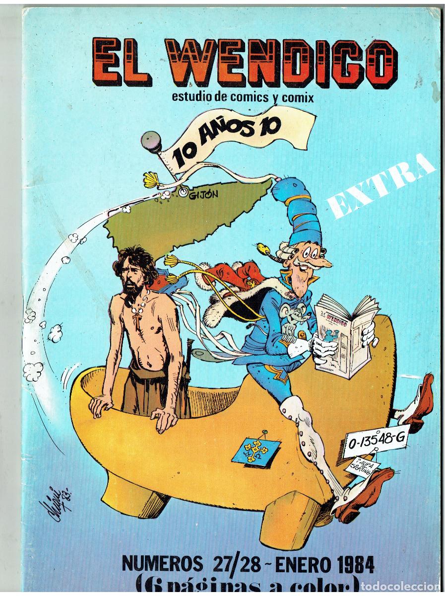 C&oacute;mics: EL WENDIGO. ESTUDIO DE COMIC Y COMIX. N&ordm; 27 / 28. EXTRA. 1984. (B/48.2 RUM )