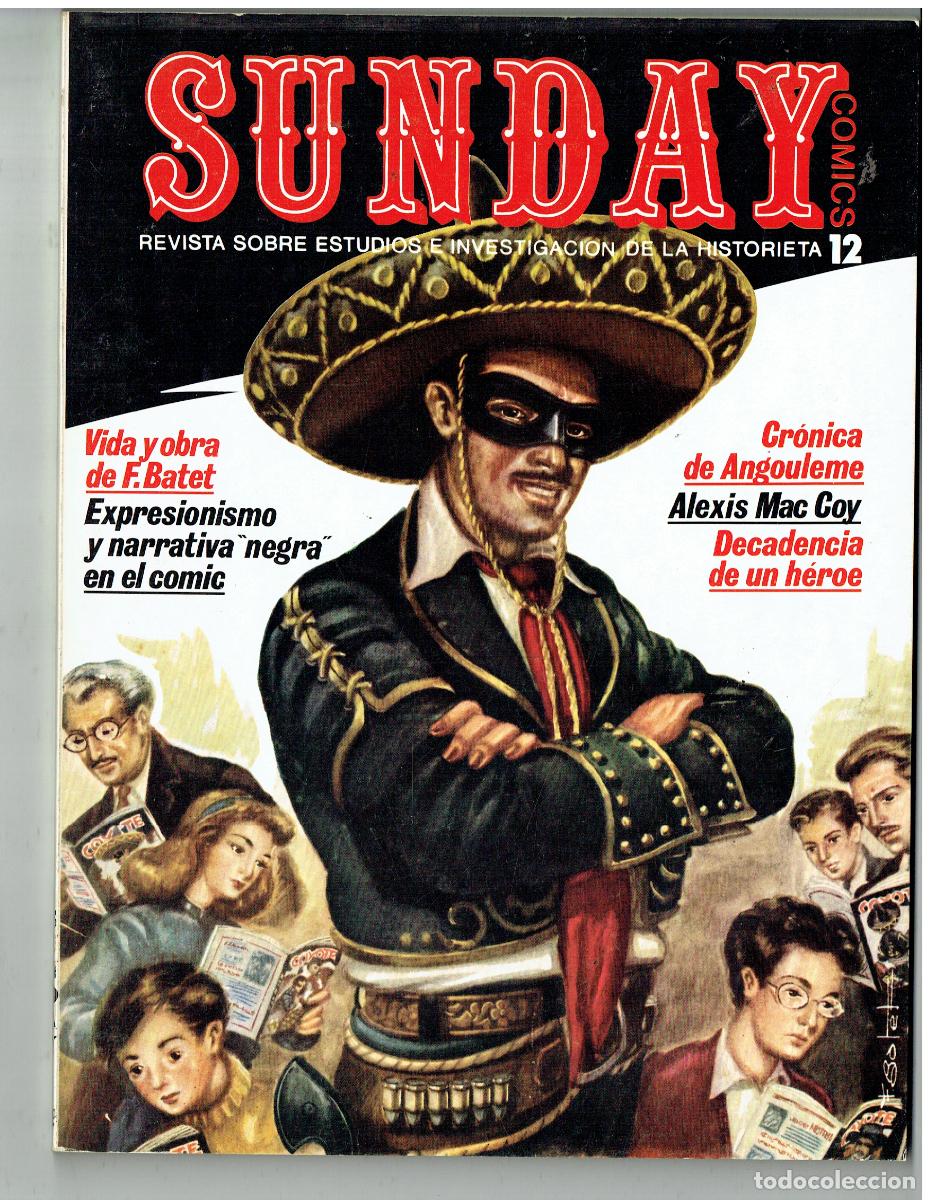 C&oacute;mics: SUNDAY. N&ordm; 12. VIDA Y OBRA DE F. BATET. EXPRESIONISMO Y NARRATIVA NEGRA, EN EL COMIC (B/48.2 RUM )