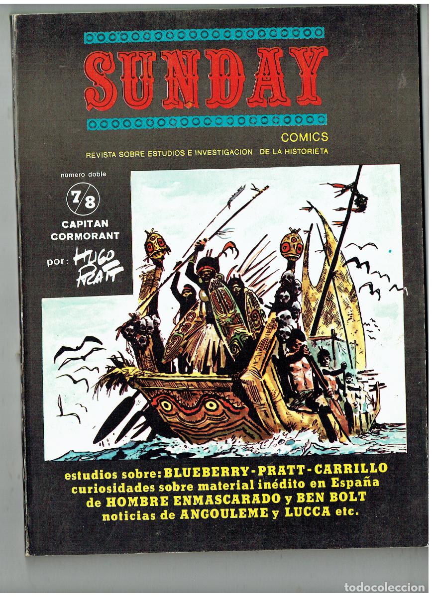 C&oacute;mics: SUNDAY. N&ordm; 7 / 8. HUGO PRATT . ESTUDIOS SOBRE BLUEBERREY. MARIANO AYUSO. 1980.(B/48.2 RUM )