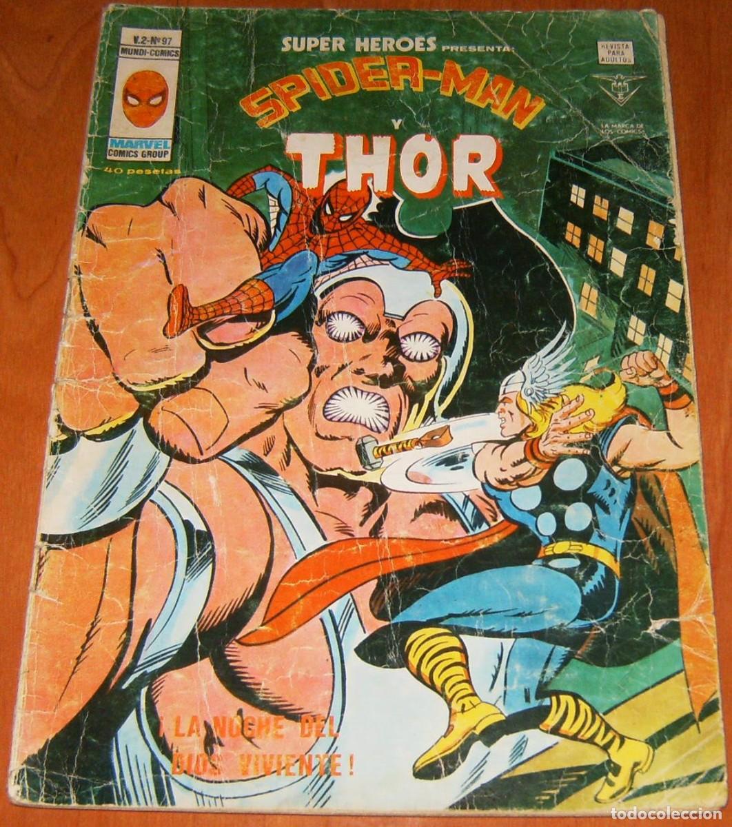 C&oacute;mics: SUPER HEROES PRESENTA SPIDERMAN N&uacute;mero 97 . SPIDERMAN Y THOR . VERTICE