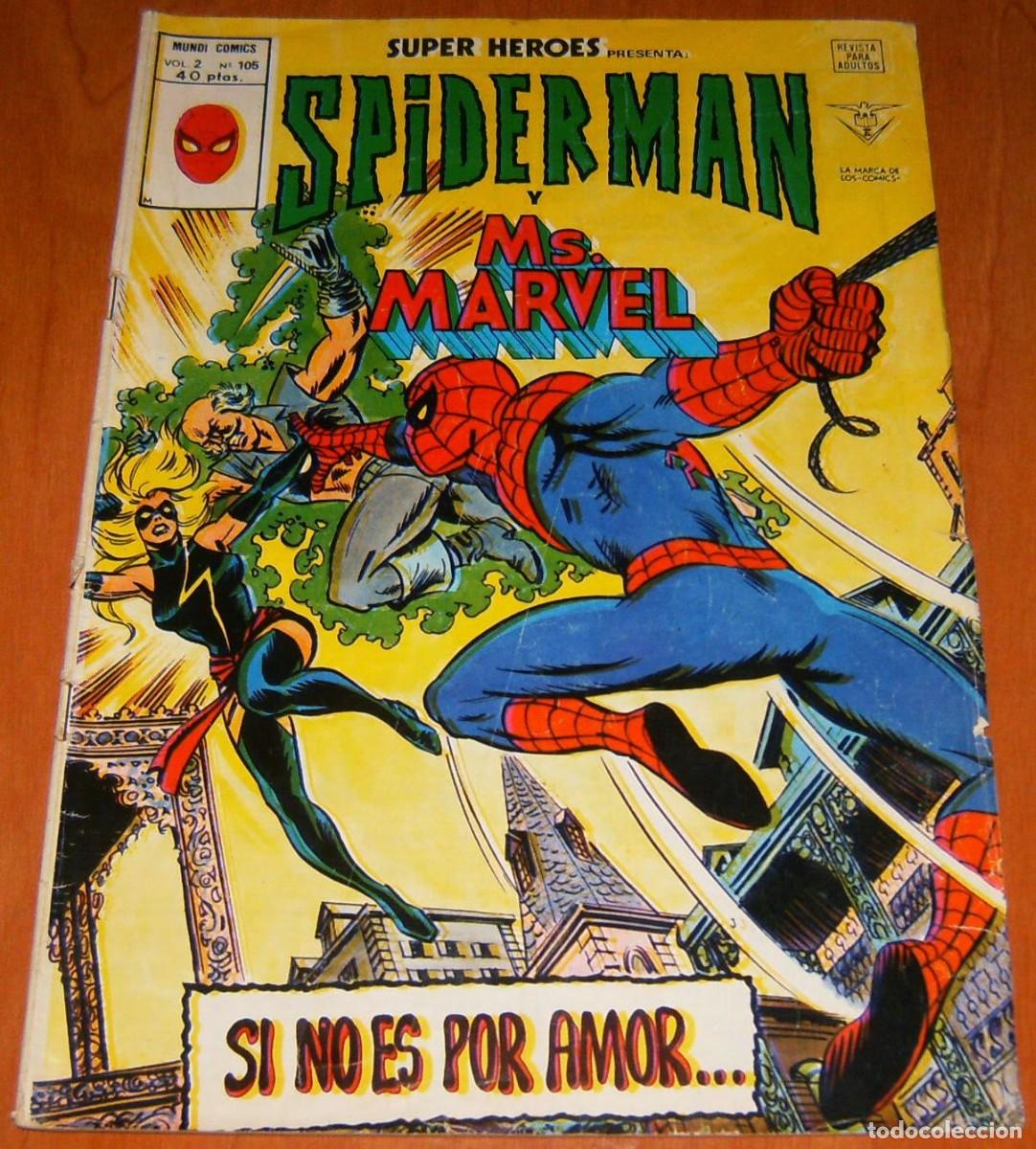 C&oacute;mics: SUPER HEROES PRESENTA SPIDERMAN N&uacute;mero 105 . SPIDERMAN Y MS. MARVEL . VERTICE