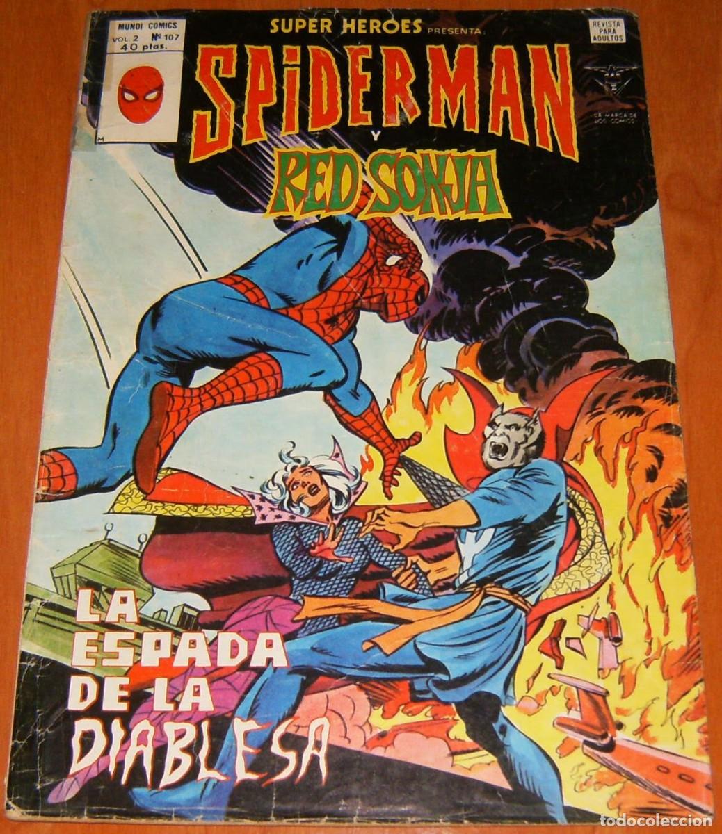 C&oacute;mics: SUPER HEROES PRESENTA SPIDERMAN N&uacute;mero 107 . SPIDERMAN Y RED SONJA . VERTICE