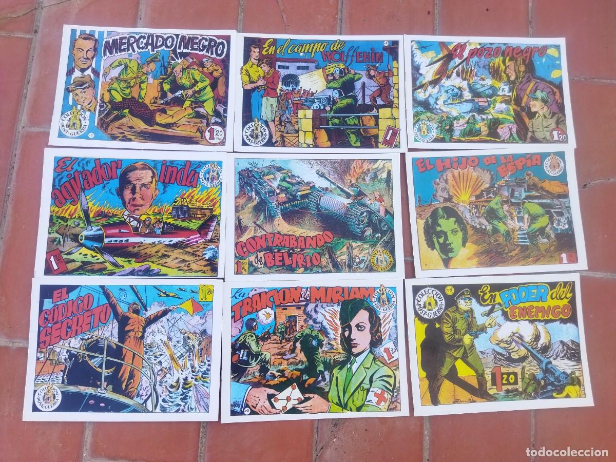 C&oacute;mics: comics coleccion completa 9 n&ordm;s COLECCION POST GUERRA facsimil SIN ESTRENAR