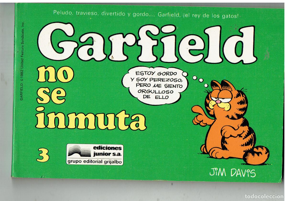 C&oacute;mics: GARFIELD. N&ordm; 3. NO SE INMUTA. JUNIOR, 1989. (B/48.2 RUM)