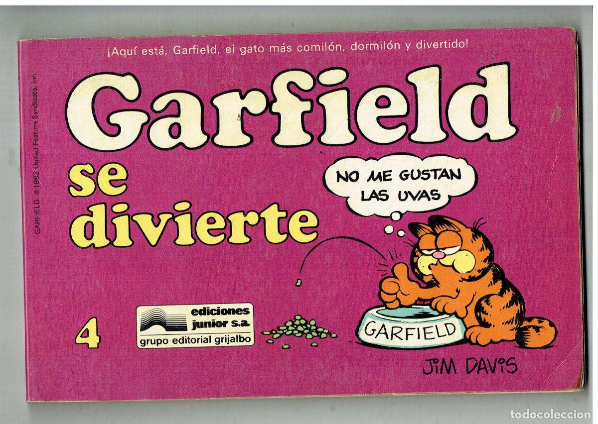 C&oacute;mics: GARFIELD. N&ordm; 4. SE DIVIERTE. JUNIOR, 1982. (B/48.2 RUM)