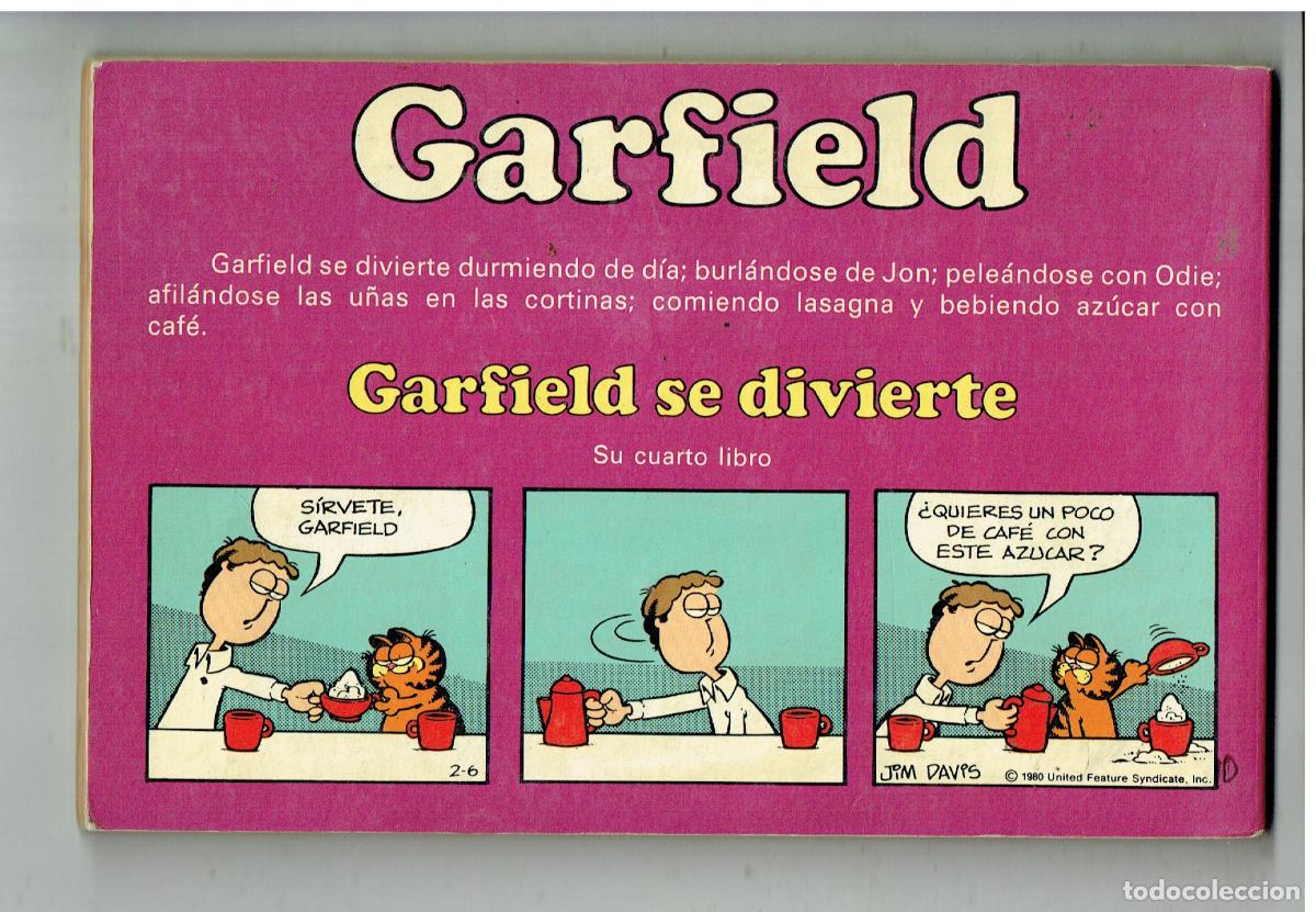 C&oacute;mics: GARFIELD. N&ordm; 4. SE DIVIERTE. JUNIOR, 1982. (B/48.2 RUM) - Foto 2