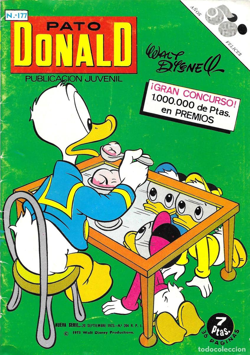 C&oacute;mics: Pato Donald. Publicaci&oacute;n Juvenil. N&ordm; 177