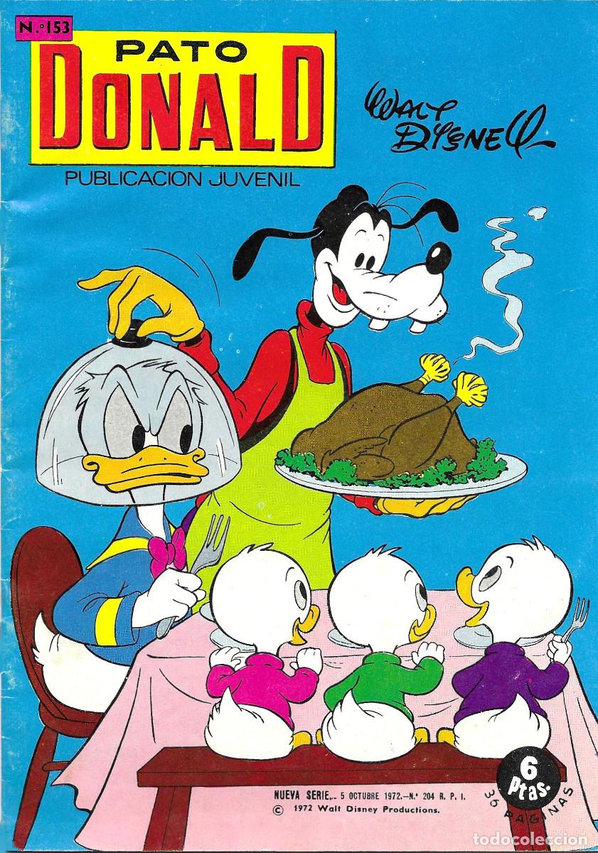 C&oacute;mics: Pato Donald. Publicaci&oacute;n Juvenil. N&ordm; 153