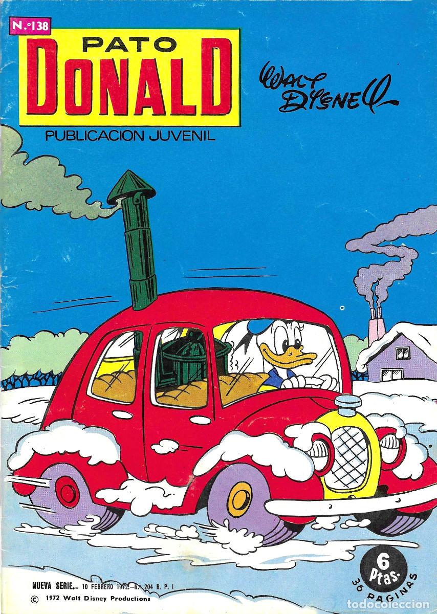 C&oacute;mics: Pato Donald. Publicaci&oacute;n Juvenil. N&ordm; 138