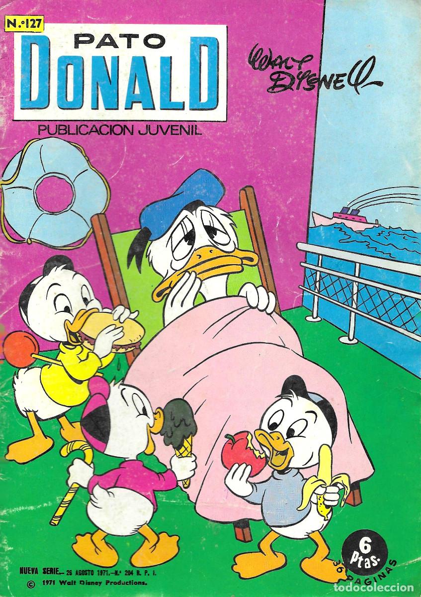 C&oacute;mics: Pato Donald. Publicaci&oacute;n Juvenil. N&ordm; 127