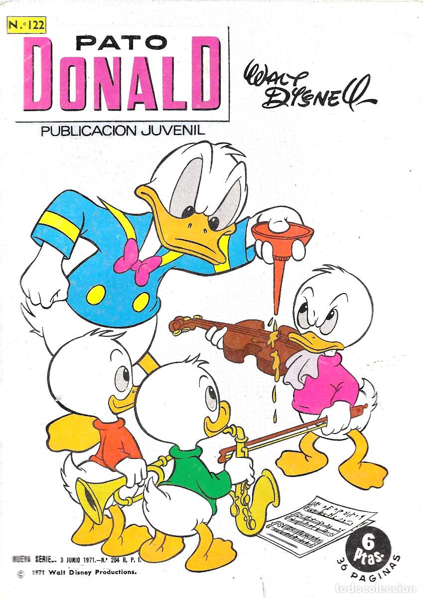 C&oacute;mics: Pato Donald. Publicaci&oacute;n Juvenil. N&ordm; 122