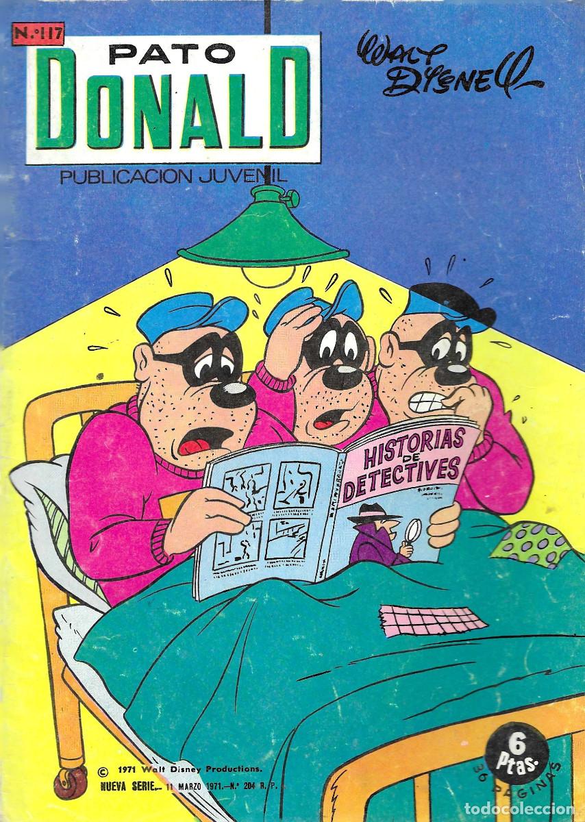C&oacute;mics: Pato Donald. Publicaci&oacute;n Juvenil. N&ordm; 117