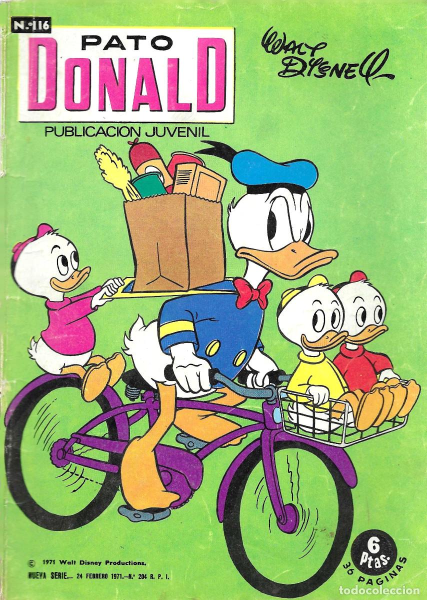 C&oacute;mics: Pato Donald. Publicaci&oacute;n Juvenil. N&ordm; 116