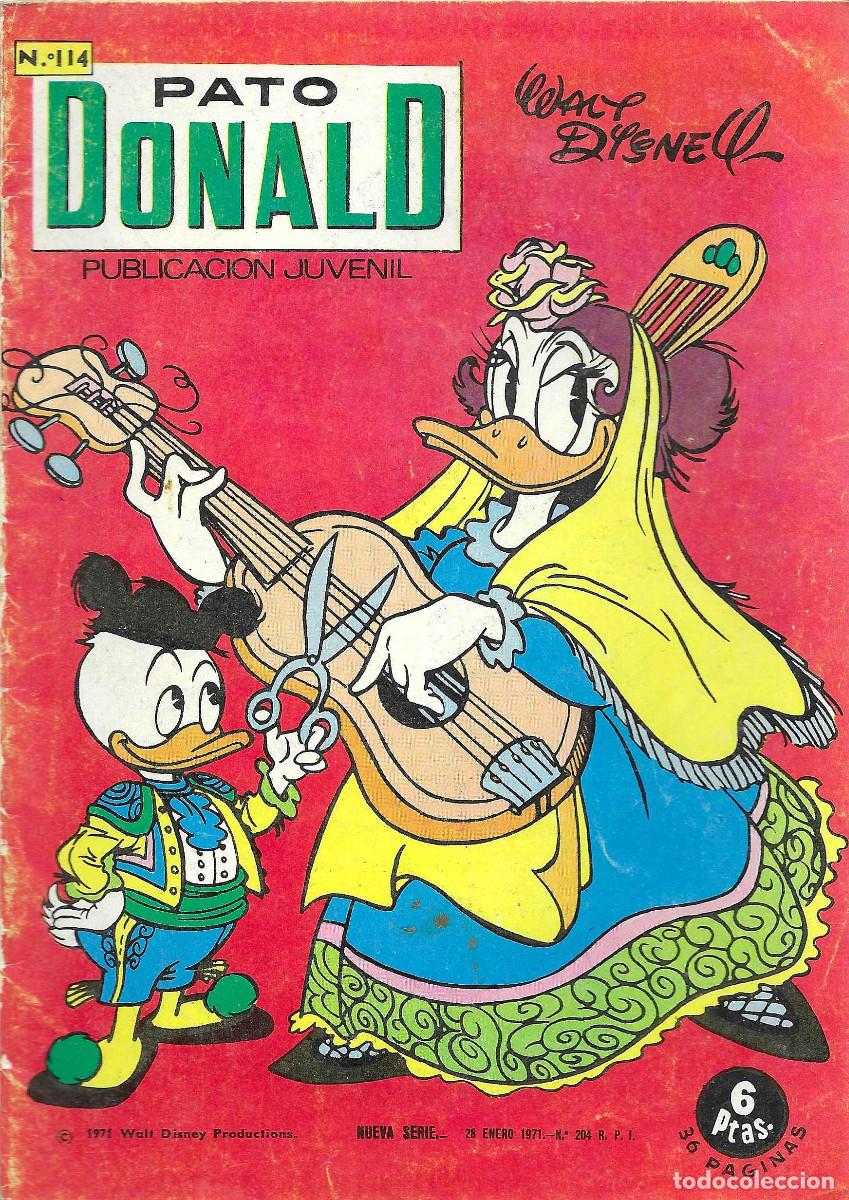 C&oacute;mics: Pato Donald. Publicaci&oacute;n Juvenil. N&ordm; 114