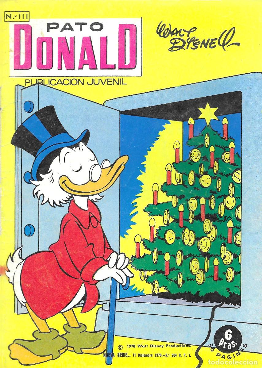 C&oacute;mics: Pato Donald. Publicaci&oacute;n Juvenil. N&ordm; 111