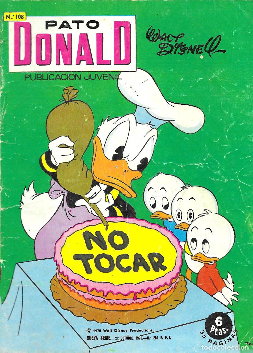 C&oacute;mics: Pato Donald. Publicaci&oacute;n Juvenil. N&ordm; 108