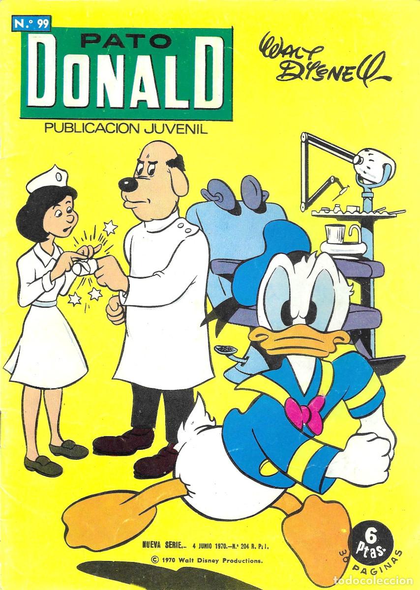 C&oacute;mics: Pato Donald. Publicaci&oacute;n Juvenil. N&ordm; 99