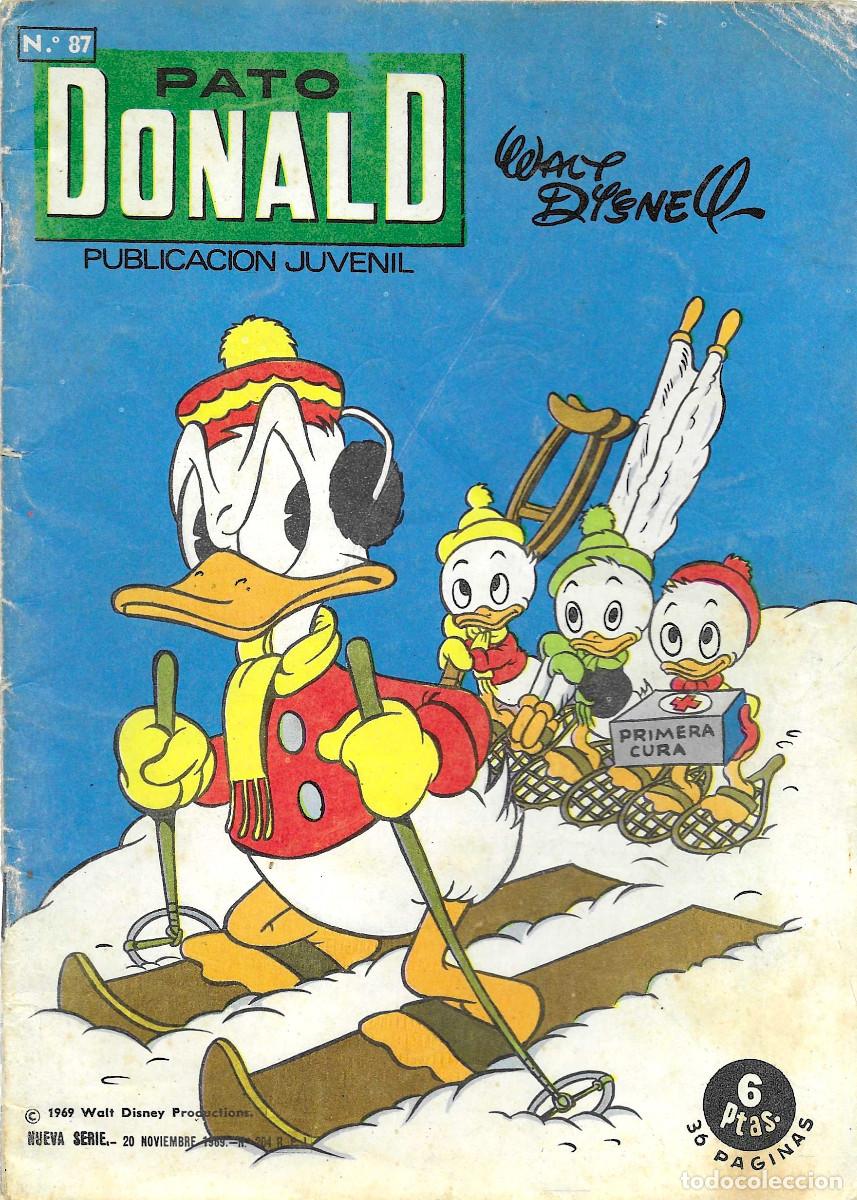C&oacute;mics: Pato Donald. Publicaci&oacute;n Juvenil. N&ordm; 87