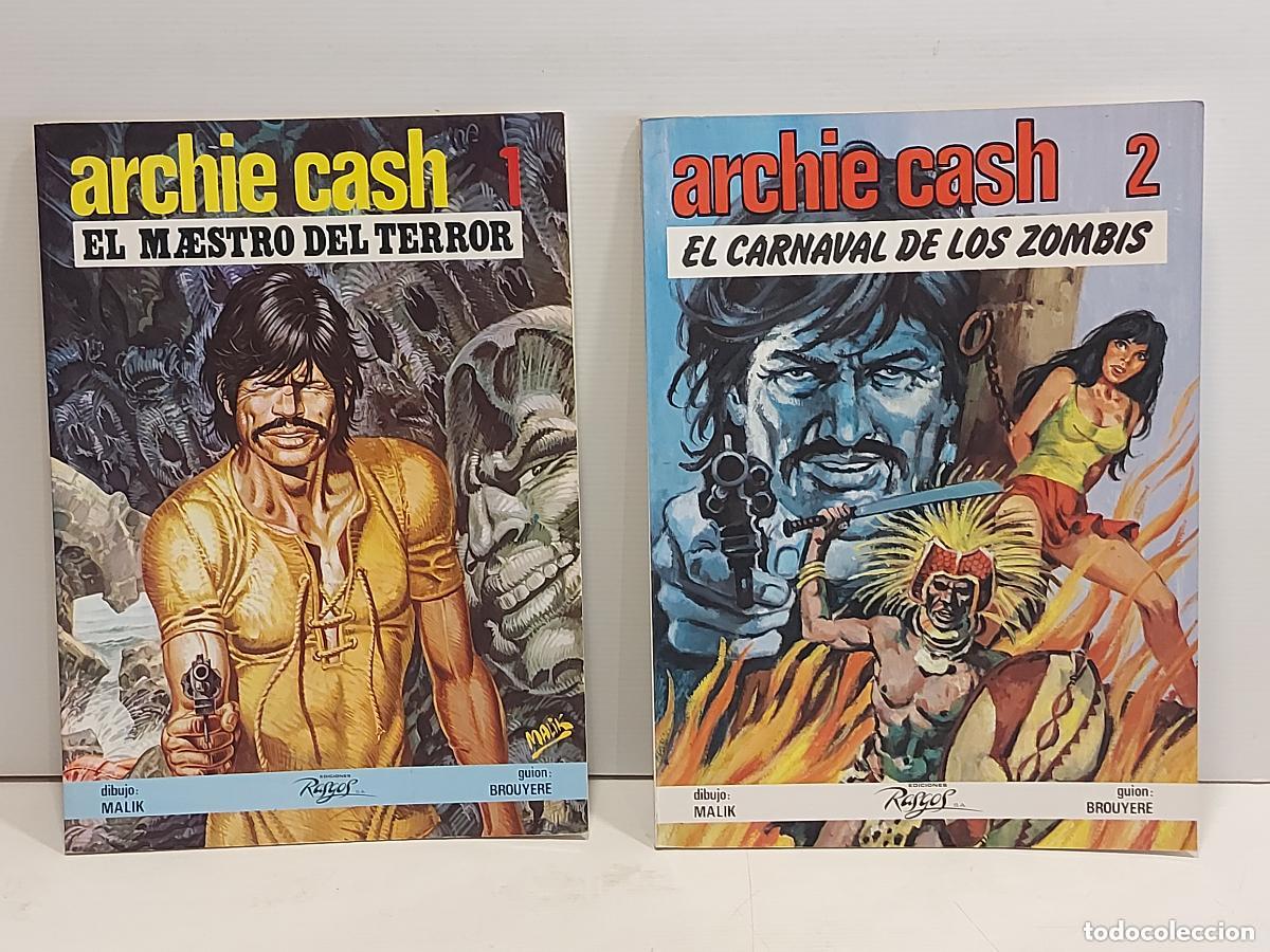 C&oacute;mics: ARCHIE CASH N.&ordm; 1 Y 2 | MALIK - J.M. BROUYERE | EDICIONES RASGOS | 1983