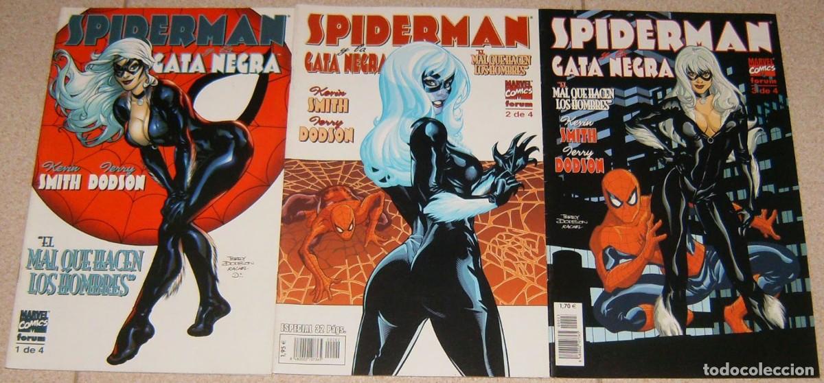 C&oacute;mics: SPIDERMAN Y LA GATA NEGRA 1 2 3 LOTE DE 3 NUMEROS . FORUM