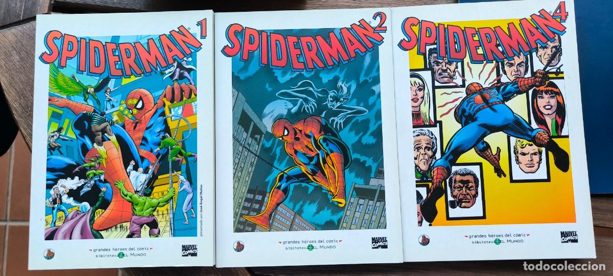 C&oacute;mics: SPIDERMAN n&ordm; 1, 2 y 4 Colecci&oacute;n: Grandes h&eacute;roes del c&oacute;mic, Biblioteca El Mundo