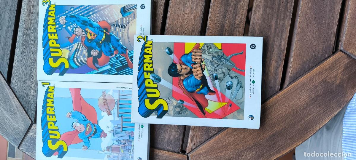 C&oacute;mics: SUPERMAN n&ordm; 1, 2 y 3 Colecci&oacute;n: Grandes h&eacute;roes del c&oacute;mic, Biblioteca El Mundo