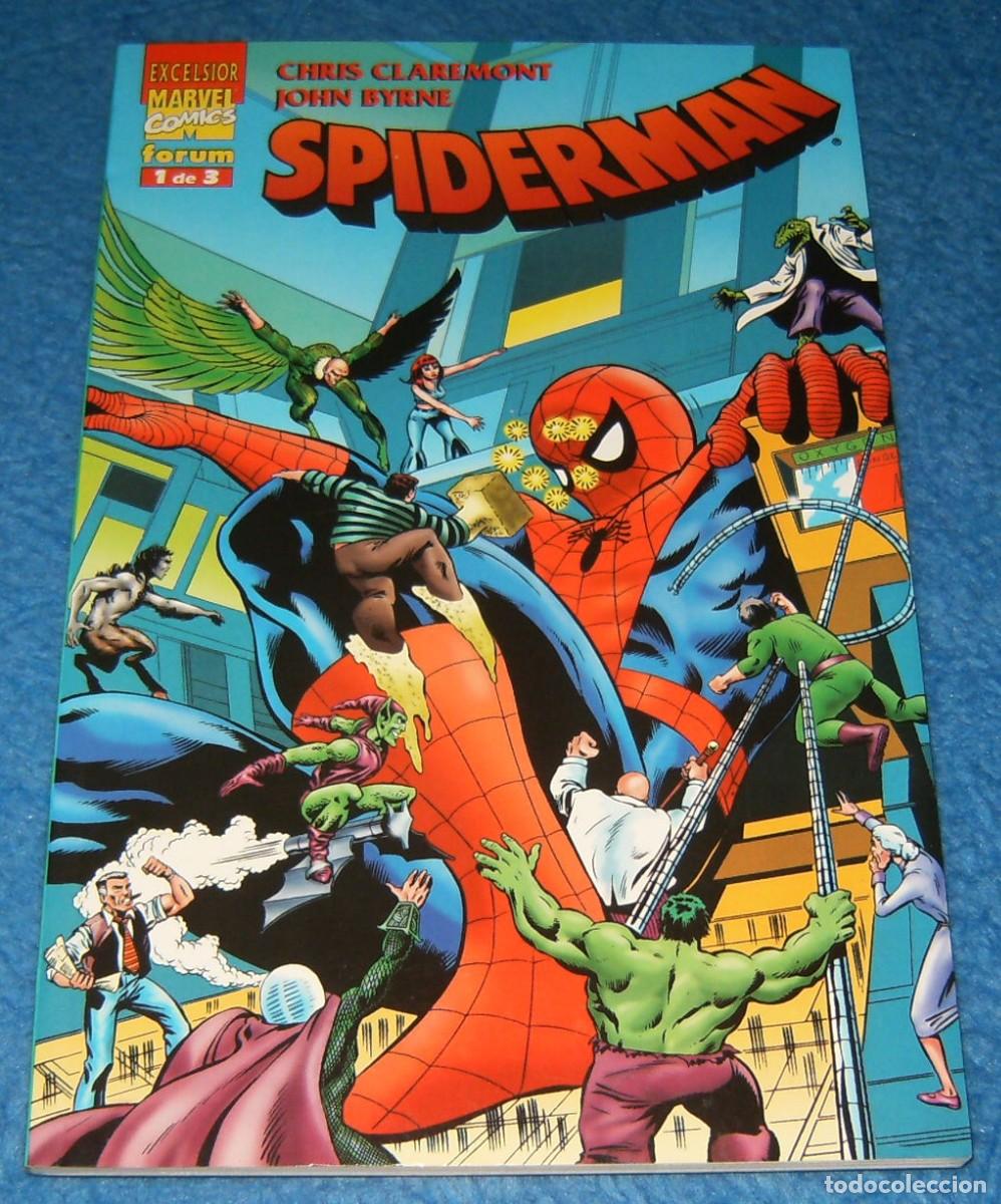 C&oacute;mics: SPIDERMAN DE CLAREMONT Y BYRNE 1 2 3 . LOTE DE 3 TOMOS . FORUM