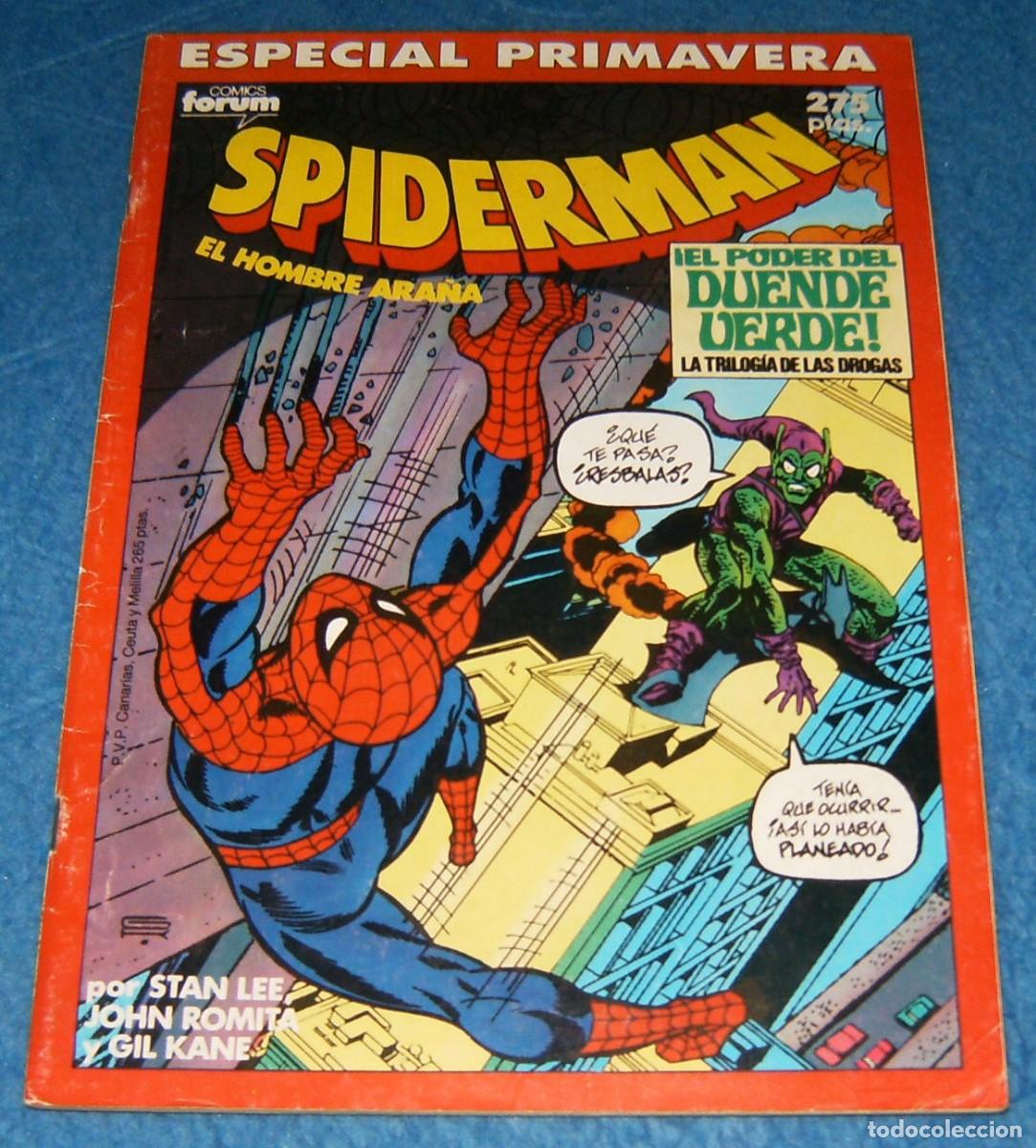 C&oacute;mics: SPIDERMAN ESPECIAL PRIMAVERA 1990 . FORUM . STAN LEE JOHN ROMITA GIL KANE