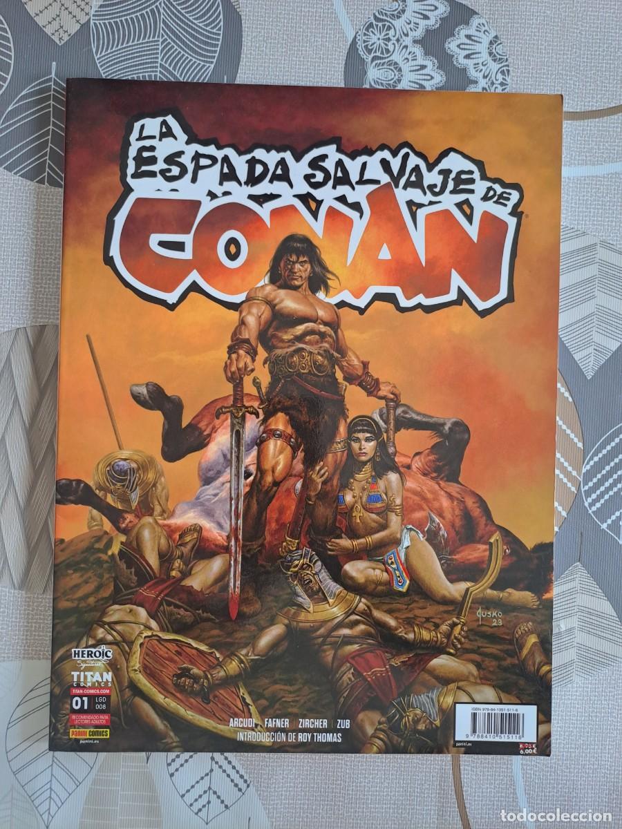 C&oacute;mics: La espada salvaje de Conan 1, Panini en buen estado Bolsa DA