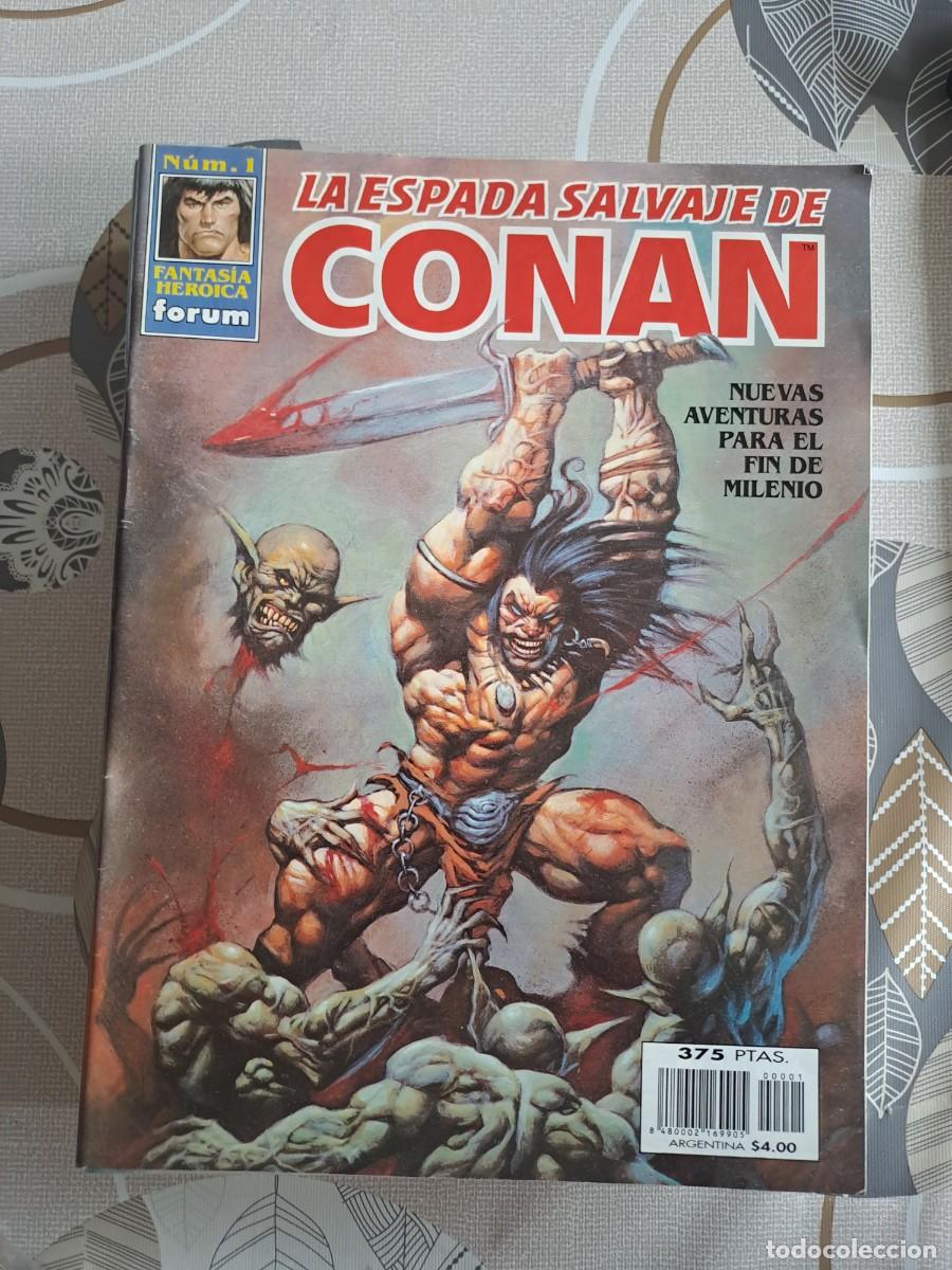 C&oacute;mics: La espada salvaje de Conan completa 14 n&uacute;meros, F&oacute;rum en buen estado Bolsa DA